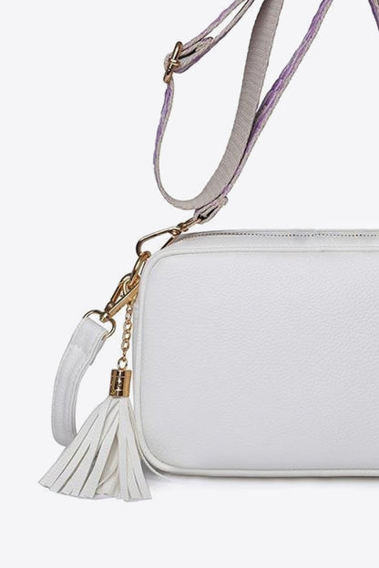 PU Leather Tassel Crossbody Bag - Brinxx Couture