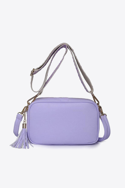 PU Leather Tassel Crossbody Bag - Brinxx Couture