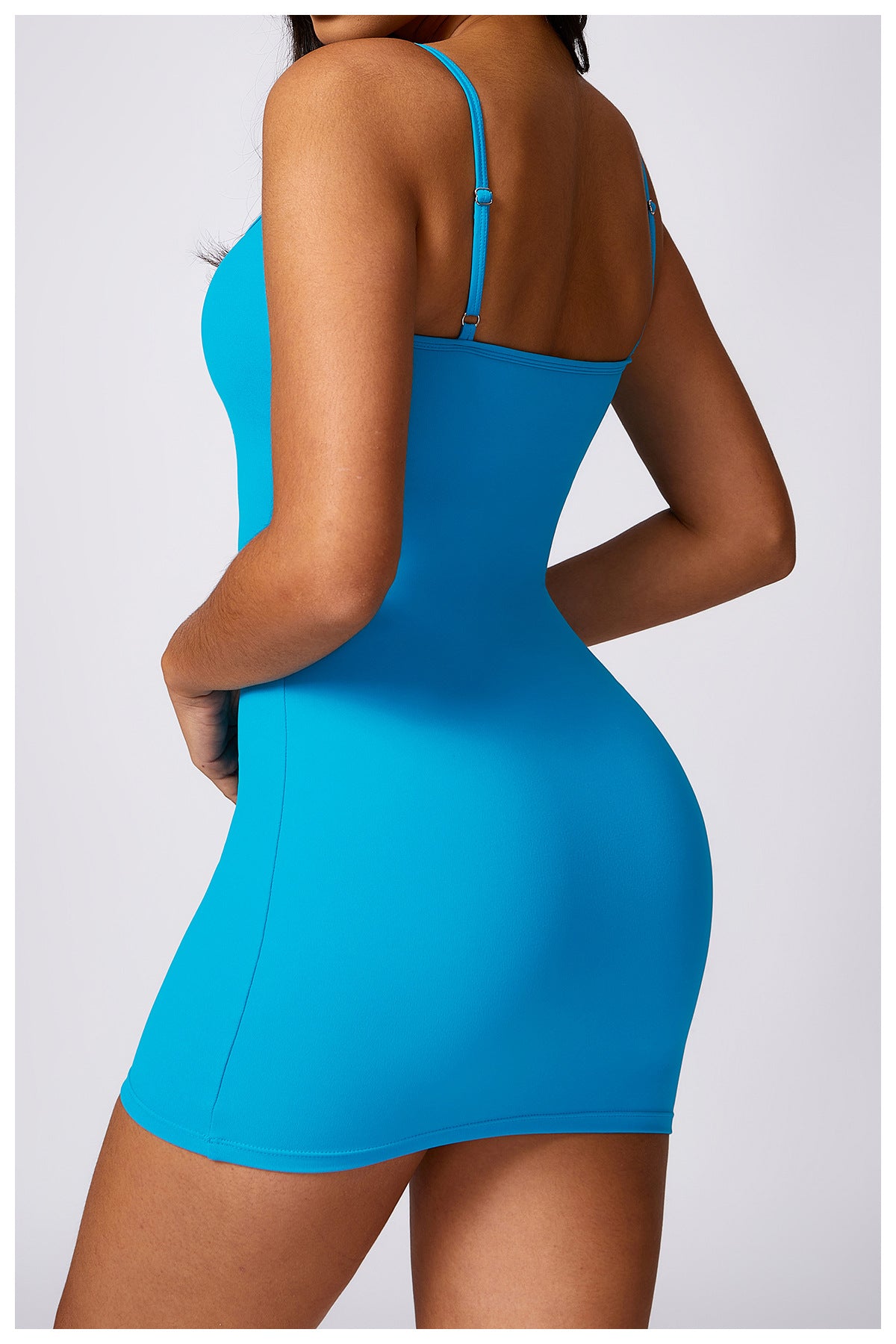 Padded Strap Sheath Dress - Brinxx Couture