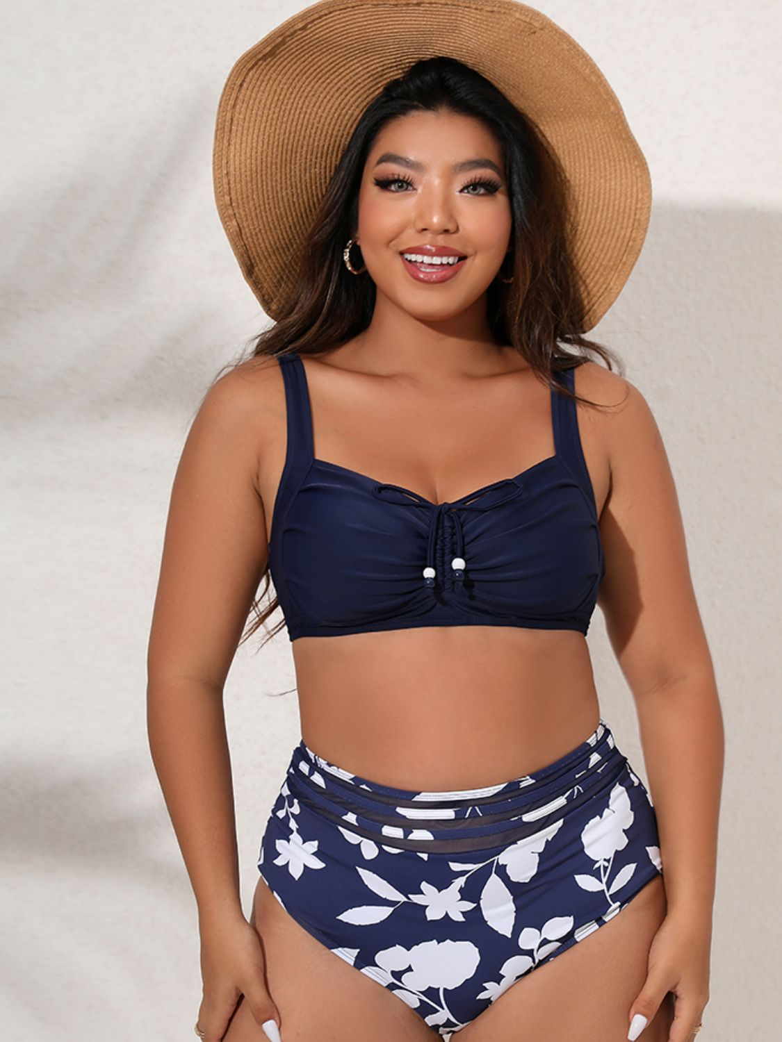 Plus Size Detail Bikini Set - Brinxx Couture