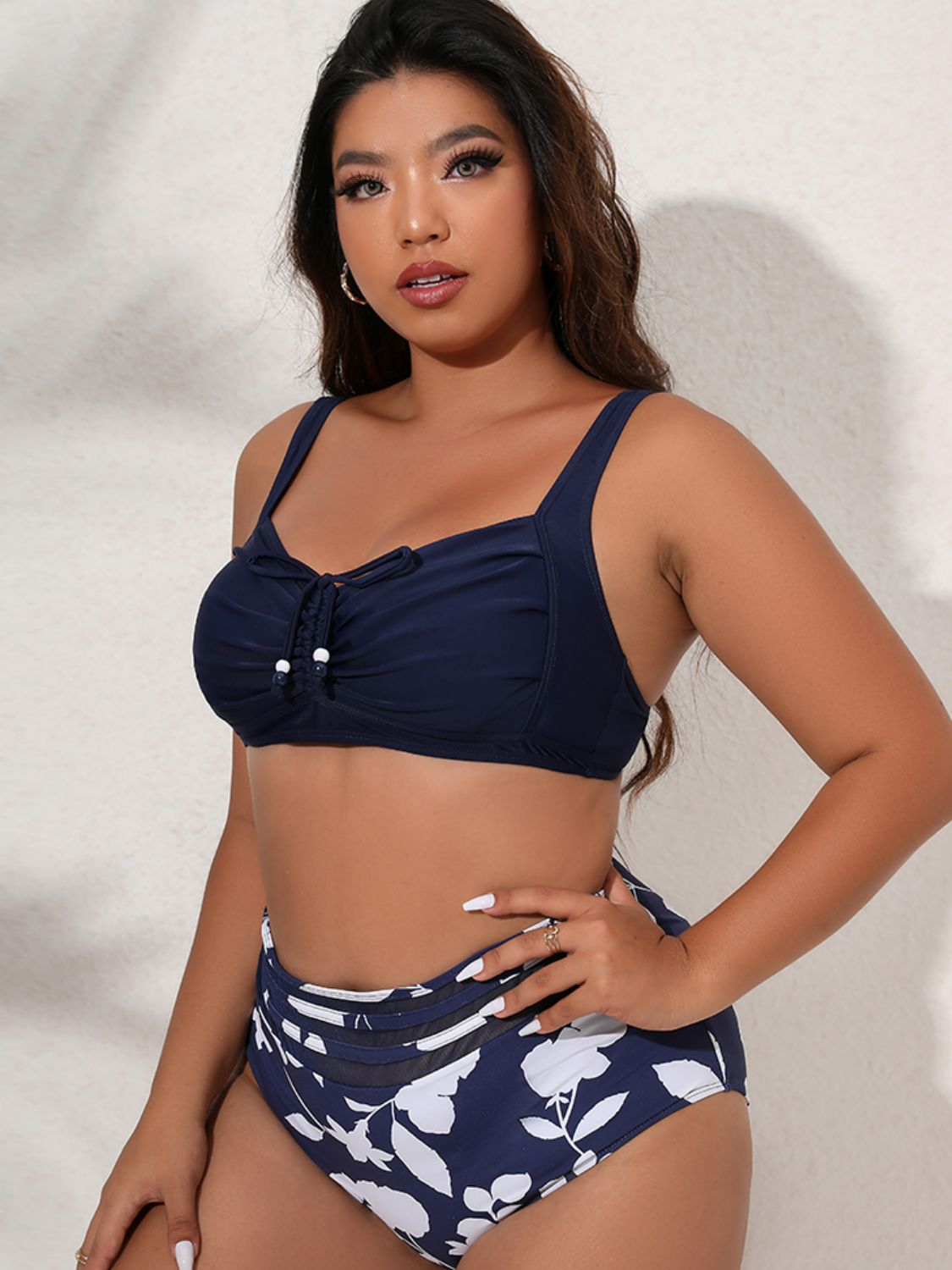 Plus Size Detail Bikini Set - Brinxx Couture