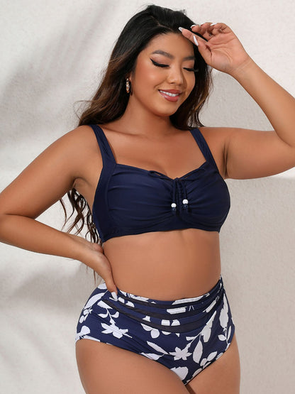 Plus Size Detail Bikini Set - Brinxx Couture