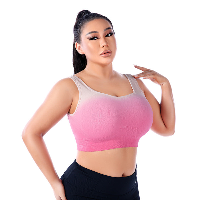 Plus Size Gradient Sports Bra - Brinxx Couture