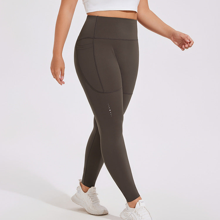 A stylish Plus Size High Waist Lulu Yoga Pants for women. this piece adds a touch of elegance to your outfit - Brinxx Couture