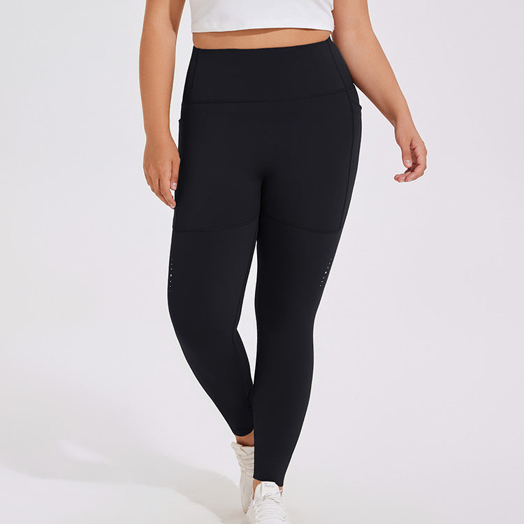 A stylish Plus Size High Waist Lulu Yoga Pants for women. this piece adds a touch of elegance to your outfit - Brinxx Couture