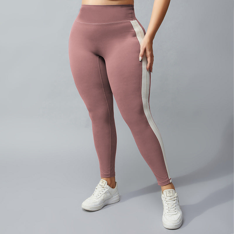 Plus Size High Waist Nude Feel Yoga Pants - Brinxx Couture