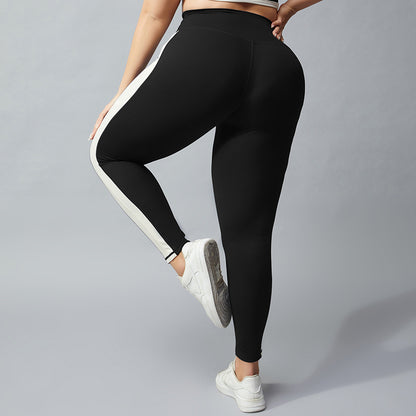 Plus Size High Waist Nude Feel Yoga Pants - Brinxx Couture