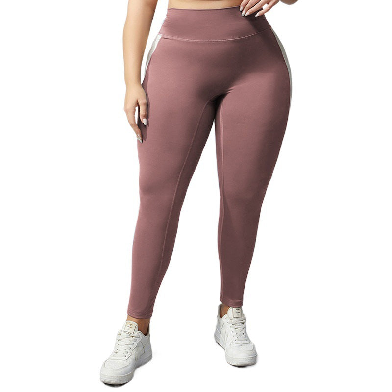 Plus Size High Waist Nude Feel Yoga Pants - Brinxx Couture