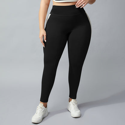 Plus Size High Waist Nude Feel Yoga Pants - Brinxx Couture