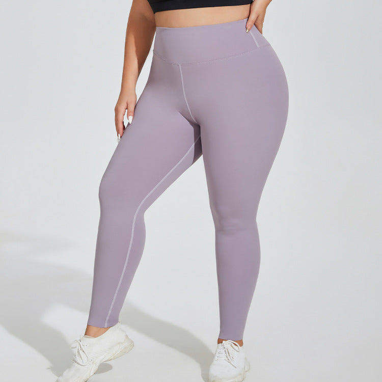 A stylish Plus Size High Waist Yoga Pants for women. this piece adds a touch of elegance to your outfit - Brinxx Couture