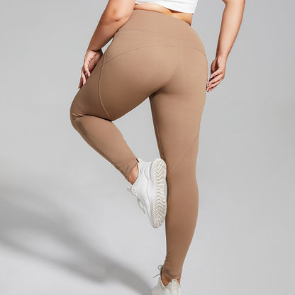 A stylish Plus Size Quick Dry Leggings for women. this piece adds a touch of elegance to your outfit - Brinxx Couture