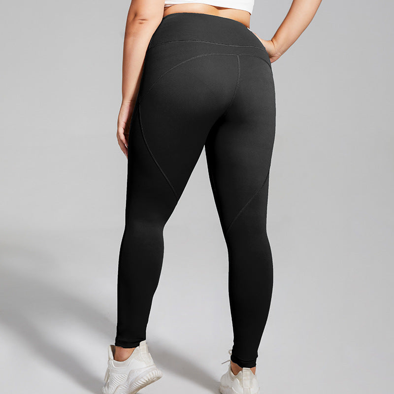 A stylish Plus Size Quick Dry Leggings for women. this piece adds a touch of elegance to your outfit - Brinxx Couture