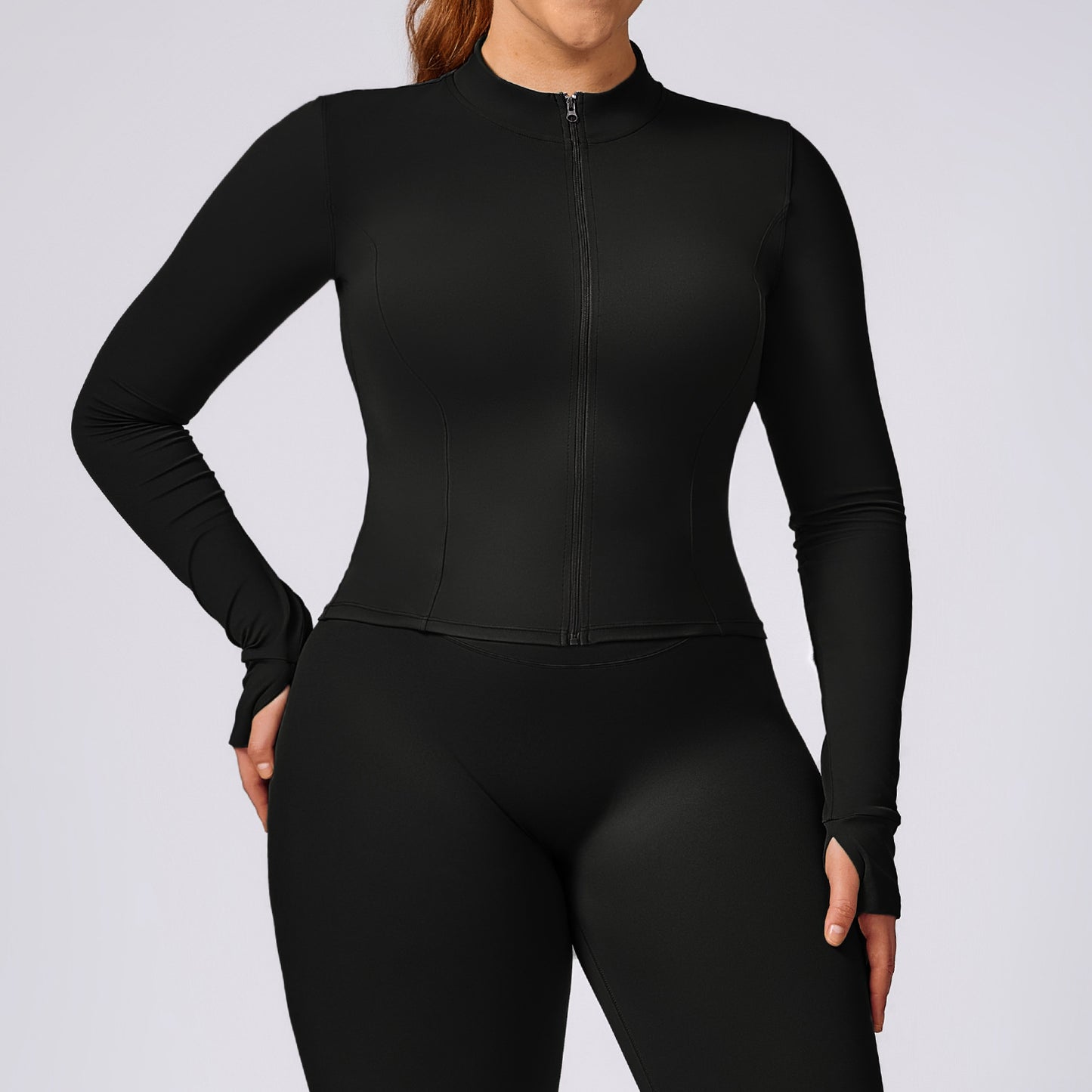 A stylish Plus Size Yoga Workout Outfit for women. this piece adds a touch of elegance to your outfit - Brinxx Couture