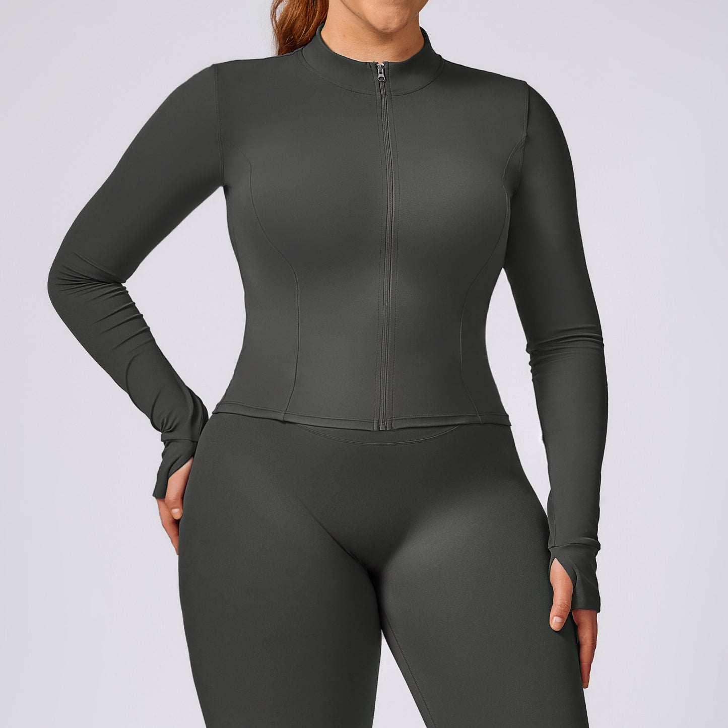 A stylish Plus Size Yoga Workout Outfit for women. this piece adds a touch of elegance to your outfit - Brinxx Couture