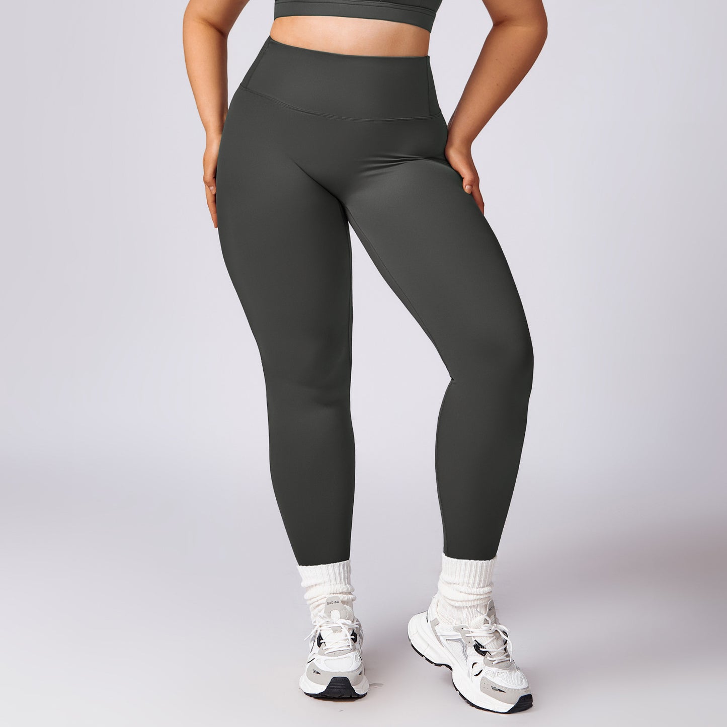 A stylish Plus Size Yoga Workout Outfit for women. this piece adds a touch of elegance to your outfit - Brinxx Couture