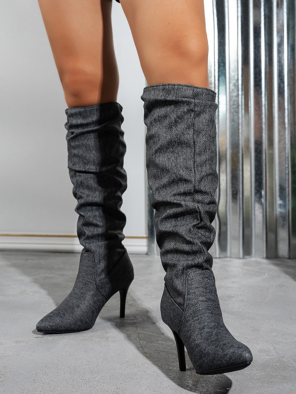 A stylish Pointed Toe Stiletto Boots for women. this piece adds a touch of elegance to your outfit - Brinxx Couture