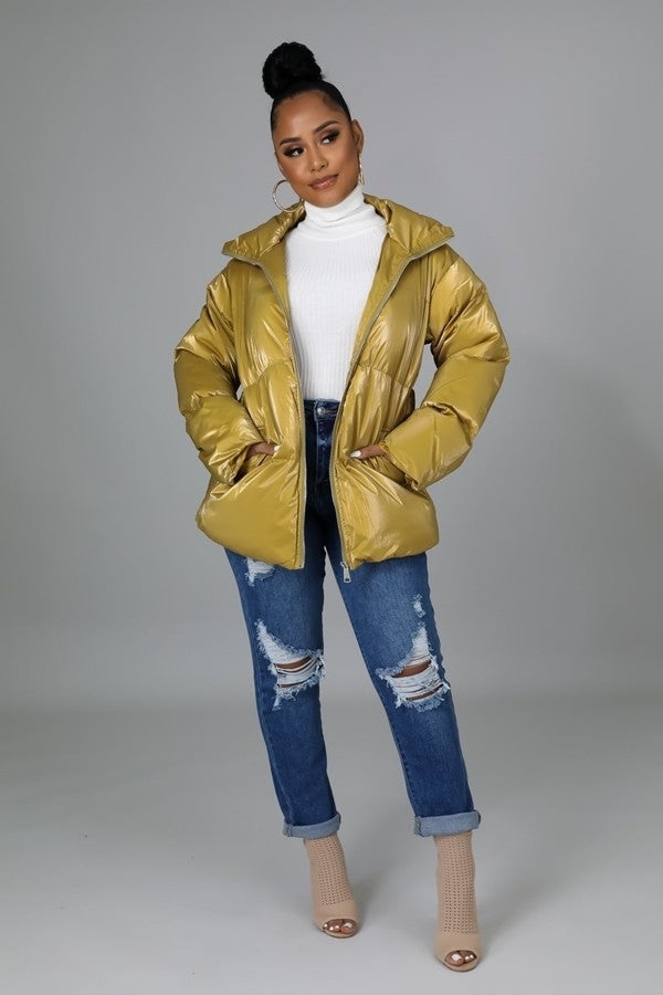 Puffy Bomber Jacket - Brinxx Couture