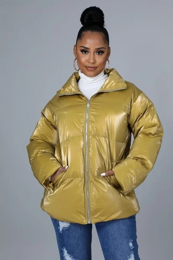 Puffy Bomber Jacket - Brinxx Couture