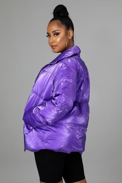 Puffy Bomber Jacket - Brinxx Couture