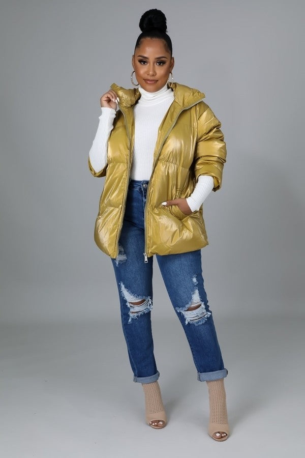 Puffy Bomber Jacket - Brinxx Couture