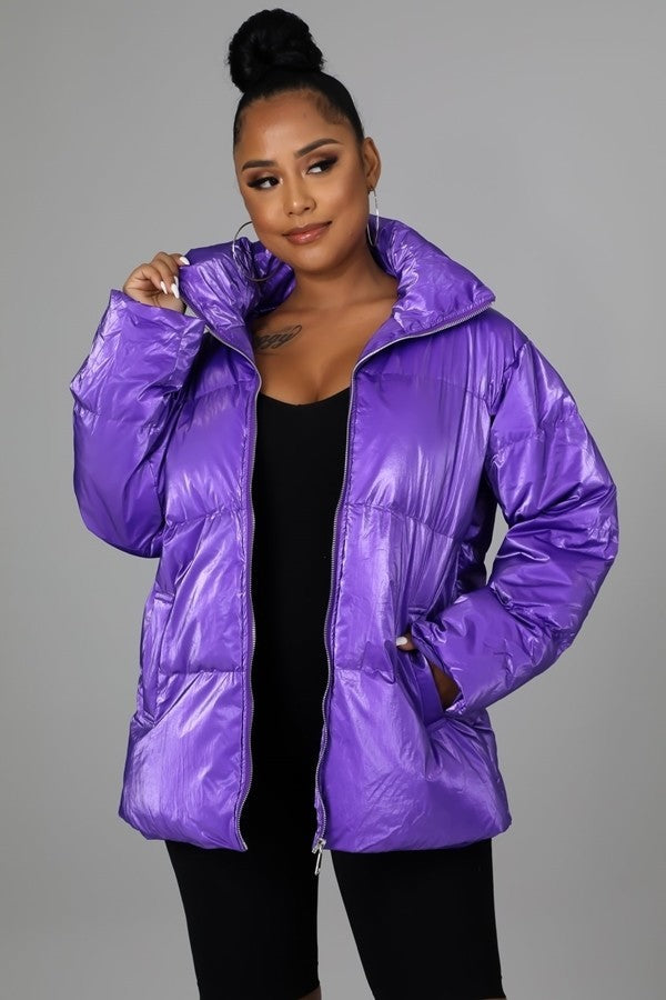 Puffy Bomber Jacket - Brinxx Couture