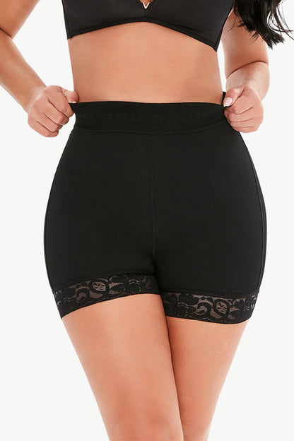 Pull-On Lace Trim Shaping Shorts - Brinxx Couture