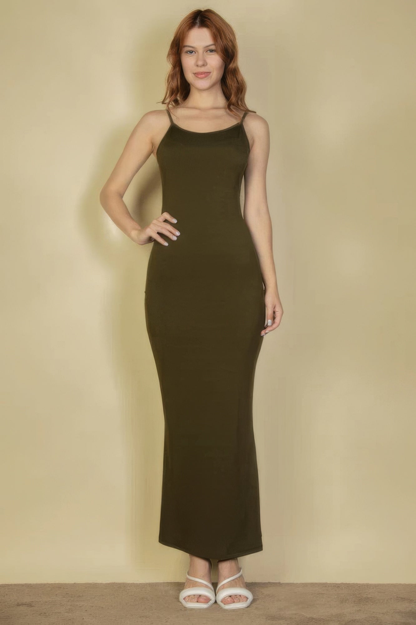 Ribbed Mermaid Hem Camisole Maxi Dress - Brinxx Couture