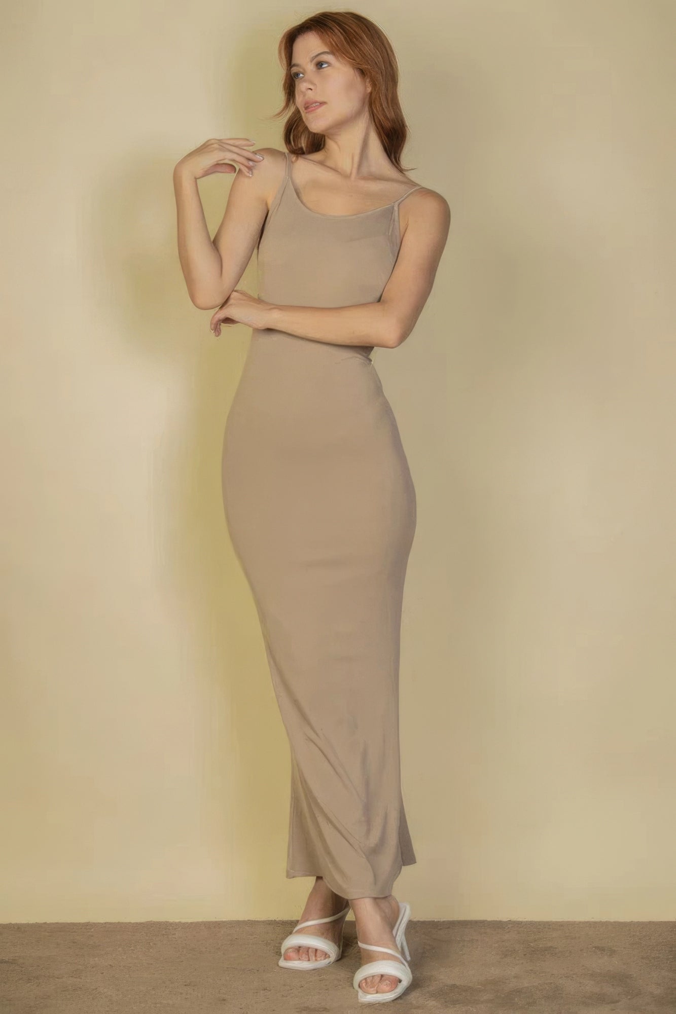 Ribbed Mermaid Hem Camisole Maxi Dress - Brinxx Couture