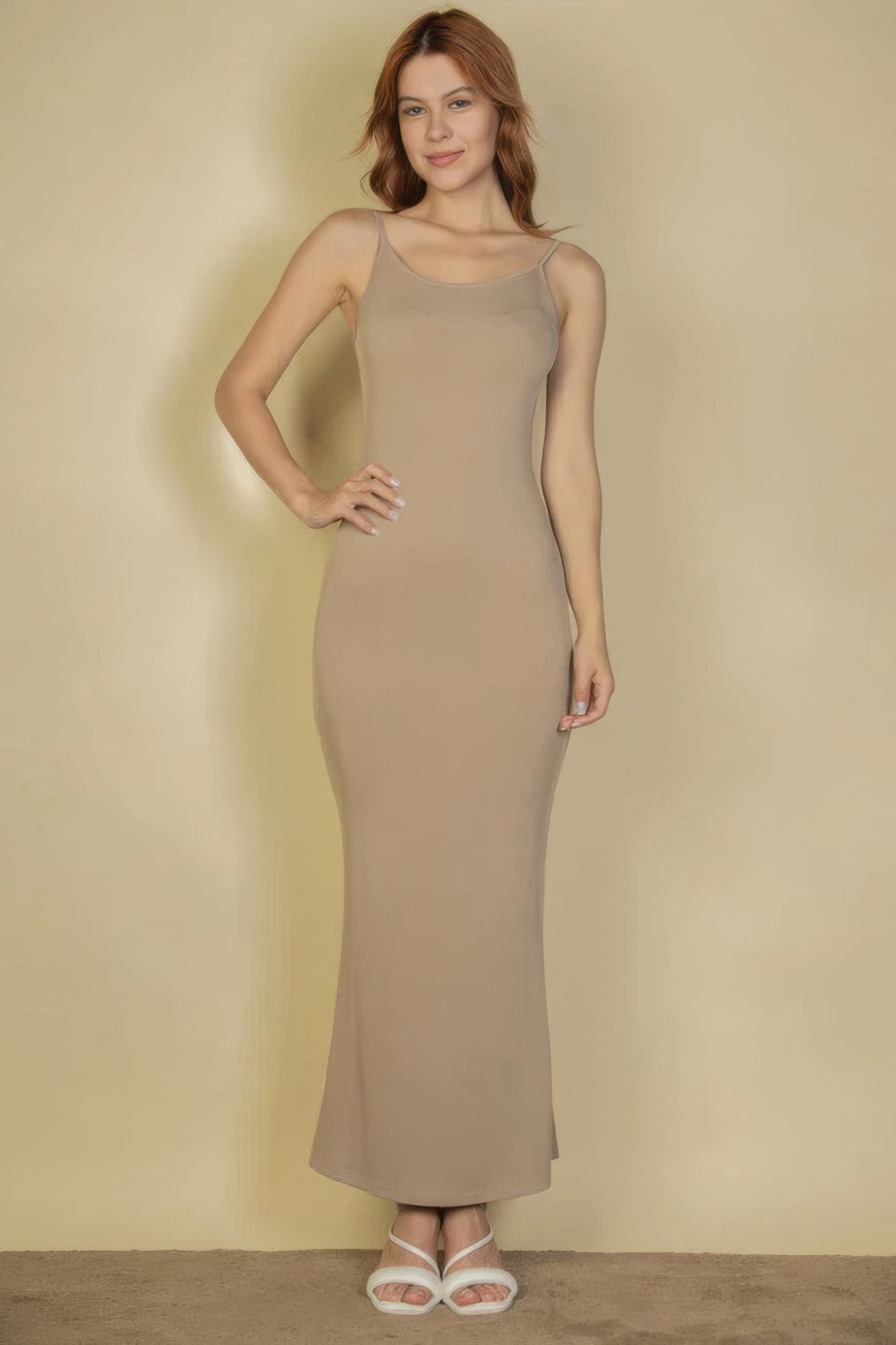 Ribbed Mermaid Hem Camisole Maxi Dress - Brinxx Couture