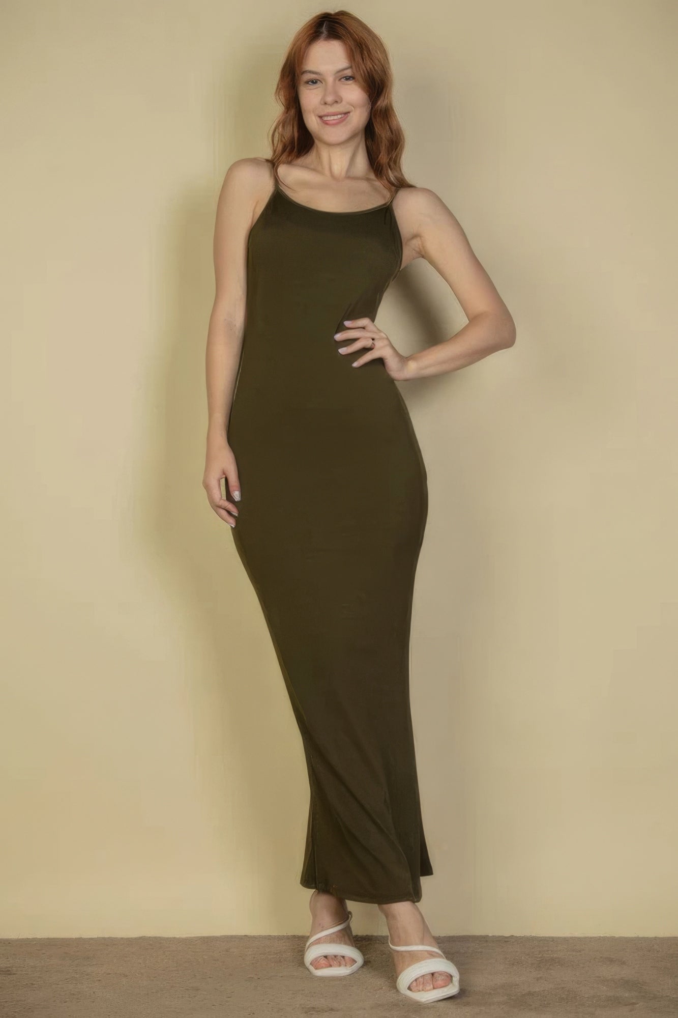 Ribbed Mermaid Hem Camisole Maxi Dress - Brinxx Couture