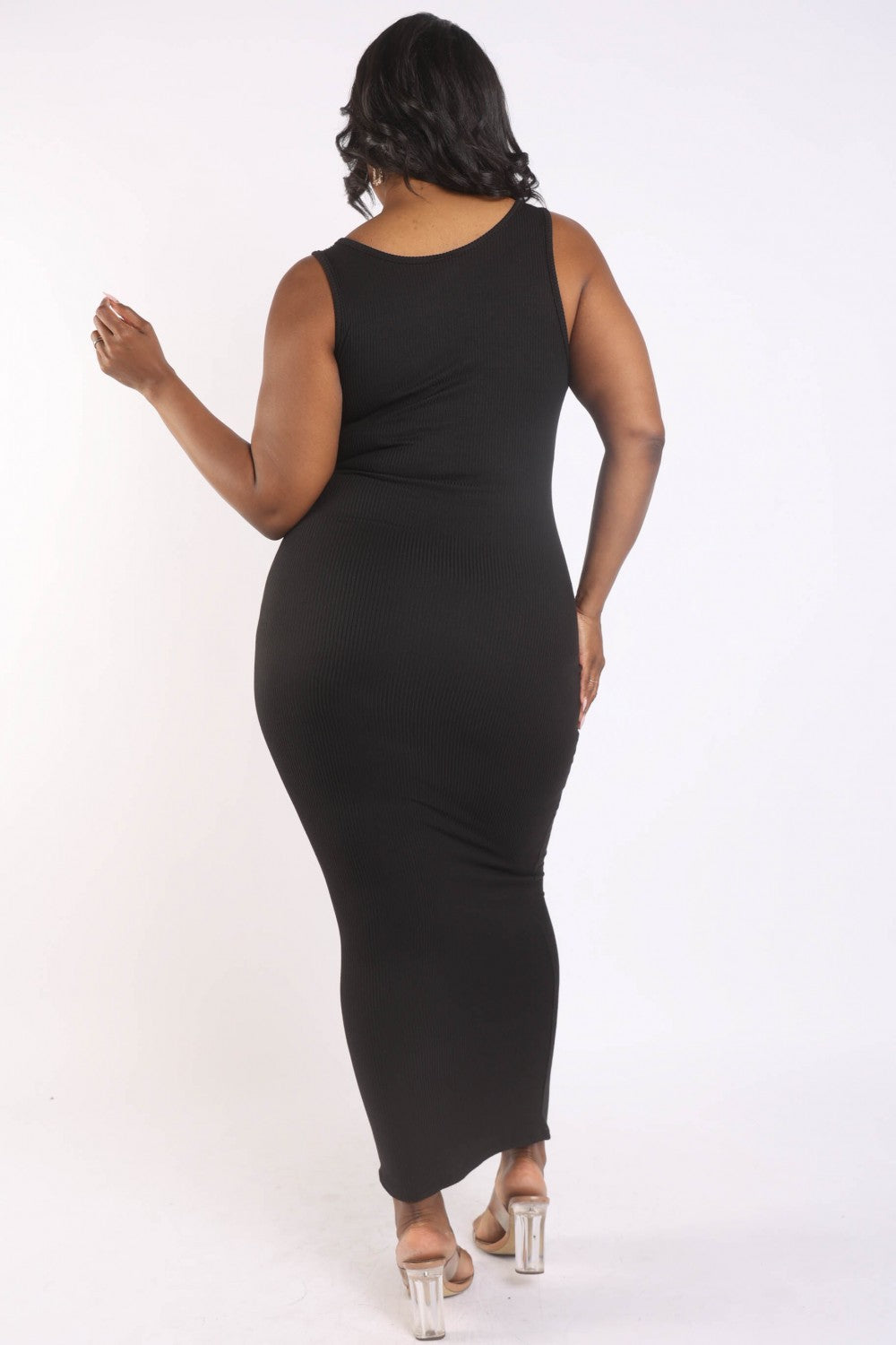 Ribbed Tank Maxi Dress - Brinxx Couture