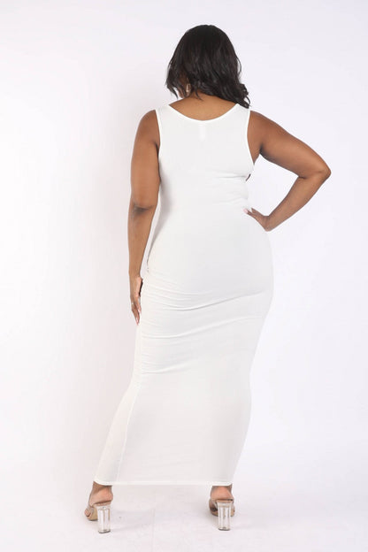 Ribbed Tank Maxi Dress - Brinxx Couture