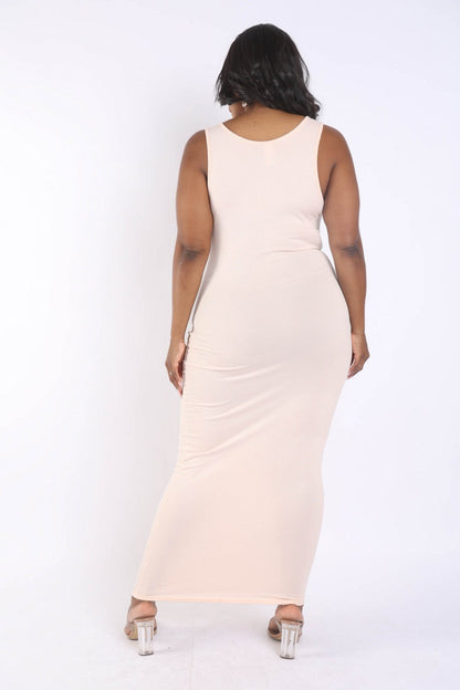 Ribbed Tank Maxi Dress - Brinxx Couture