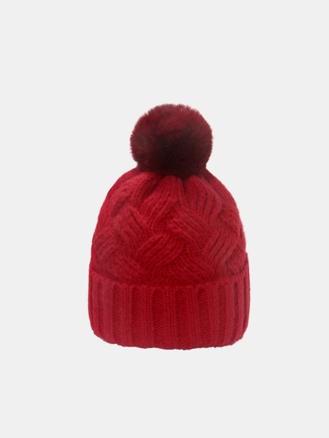 Roll Rim Cable-Knit Hat - Brinxx Couture