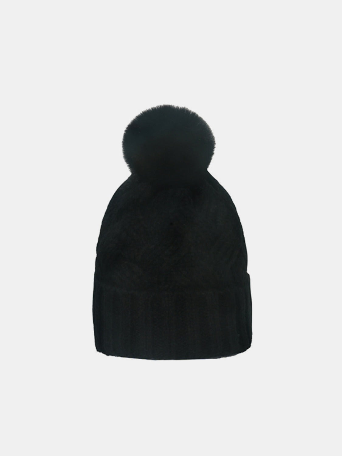 Roll Rim Cable-Knit Hat - Brinxx Couture