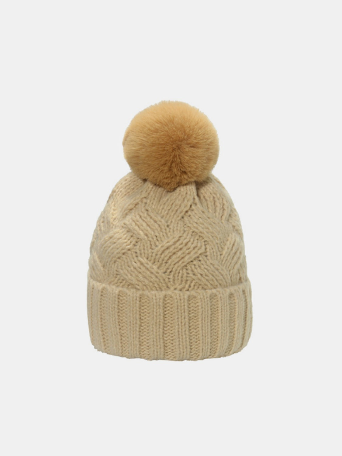 Roll Rim Cable-Knit Hat - Brinxx Couture