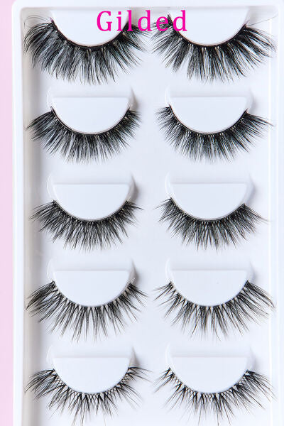 SO PINK BEAUTY Faux Mink Eyelashes Variety Pack 5 Pairs - Brinxx Couture