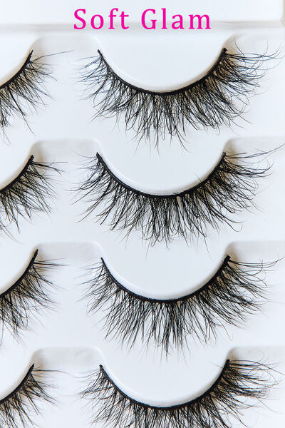 SO PINK BEAUTY Mink Eyelashes 5 Pairs - Brinxx Couture