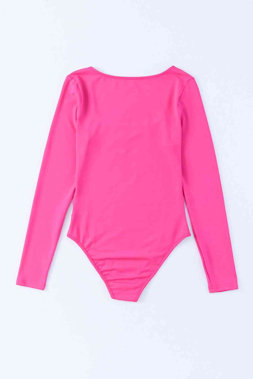 Scoop Neck Long Sleeve Bodysuit - Brinxx Couture