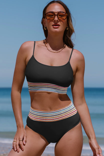 Scoop Neck Spaghetti Strap Two-Piece Swim Set - Brinxx Couture