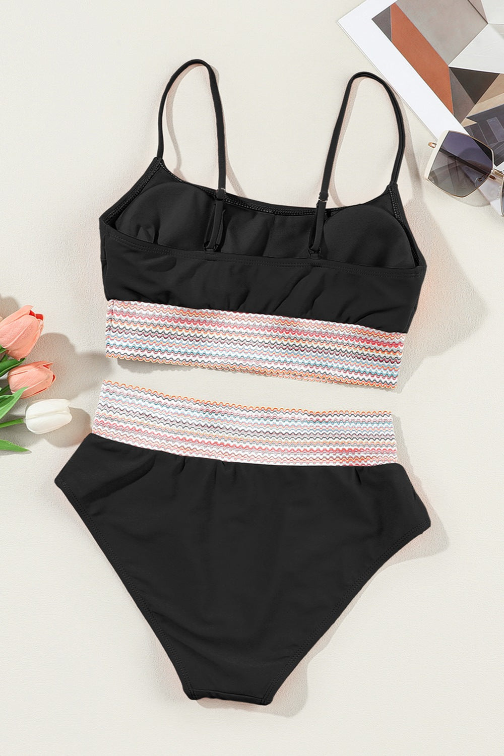 Scoop Neck Spaghetti Strap Two-Piece Swim Set - Brinxx Couture