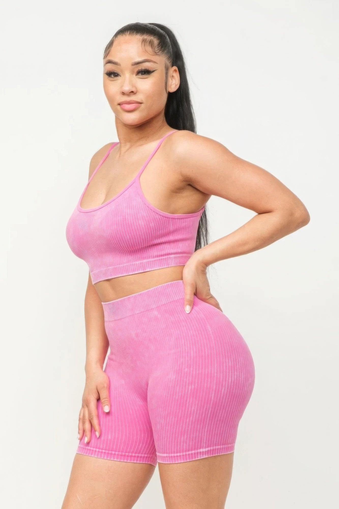 Seamless Tank Top And Shorts Set - Brinxx Couture