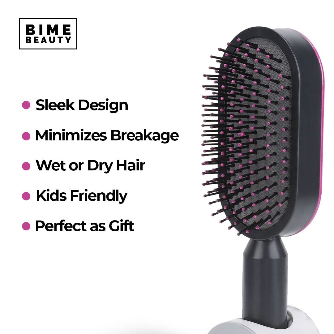 Self-Cleaning Hair Brush - Brinxx Couture