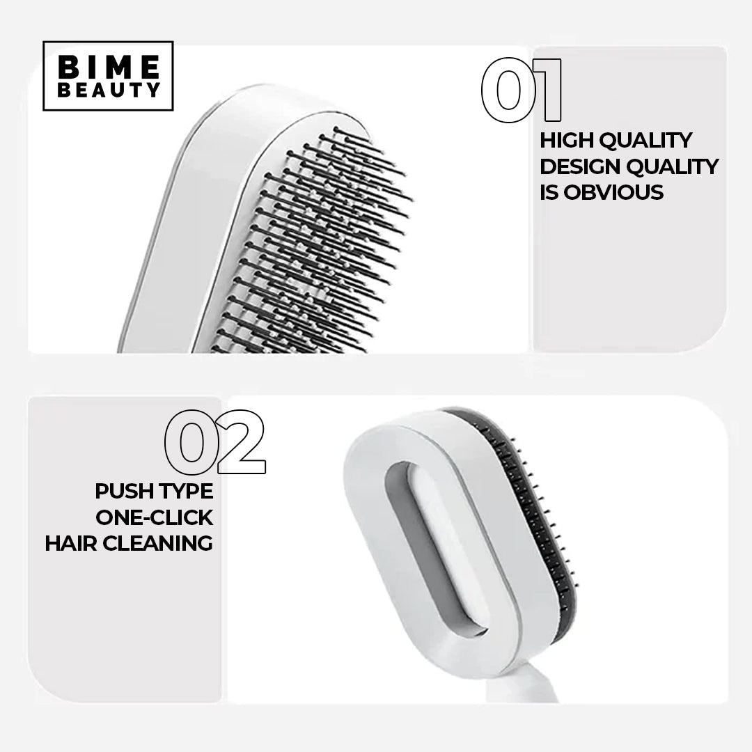 Self-Cleaning Hair Brush - Brinxx Couture