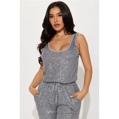 Sequin Sexy Sleeveless One Piece - Brinxx Couture