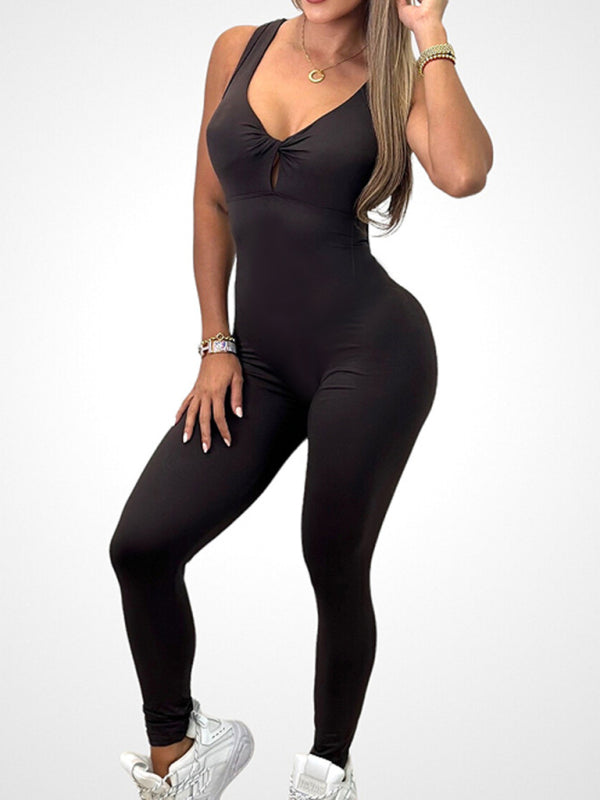 Sexy backless yoga jumpsuit - Brinxx Couture