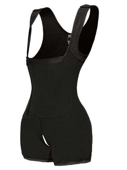 Side Zip Up Wide Strap Shapewear - Brinxx Couture