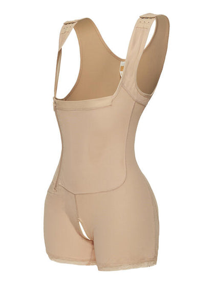 Side Zip Up Wide Strap Shapewear - Brinxx Couture