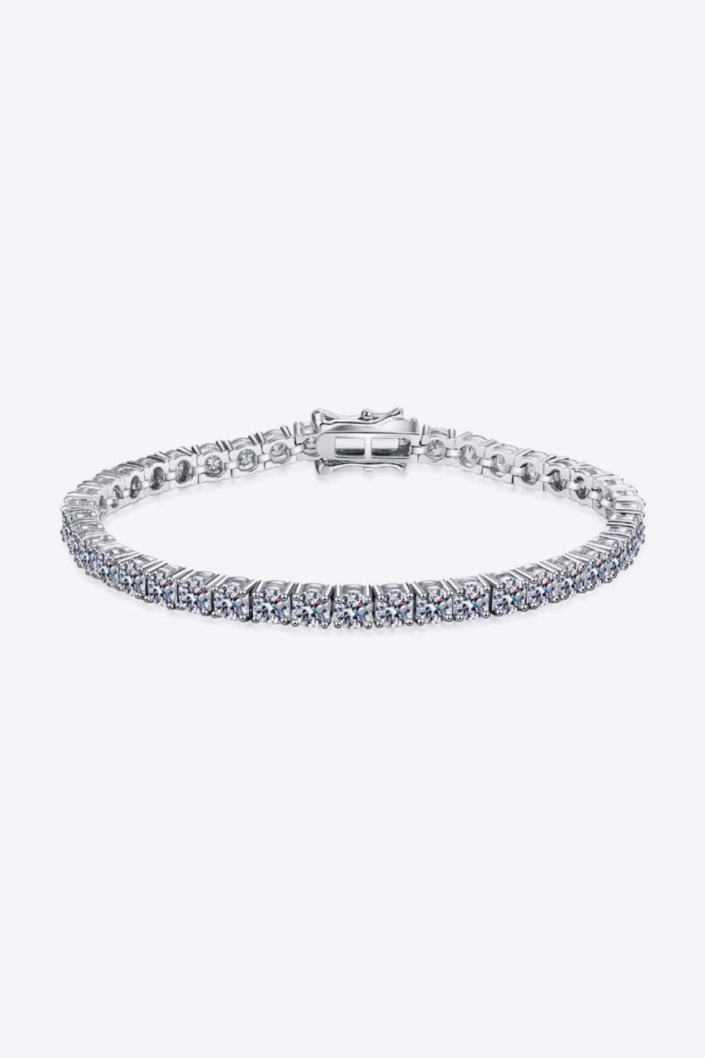 Silver Moissanite Tennis Bracelet - Brinxx Couture