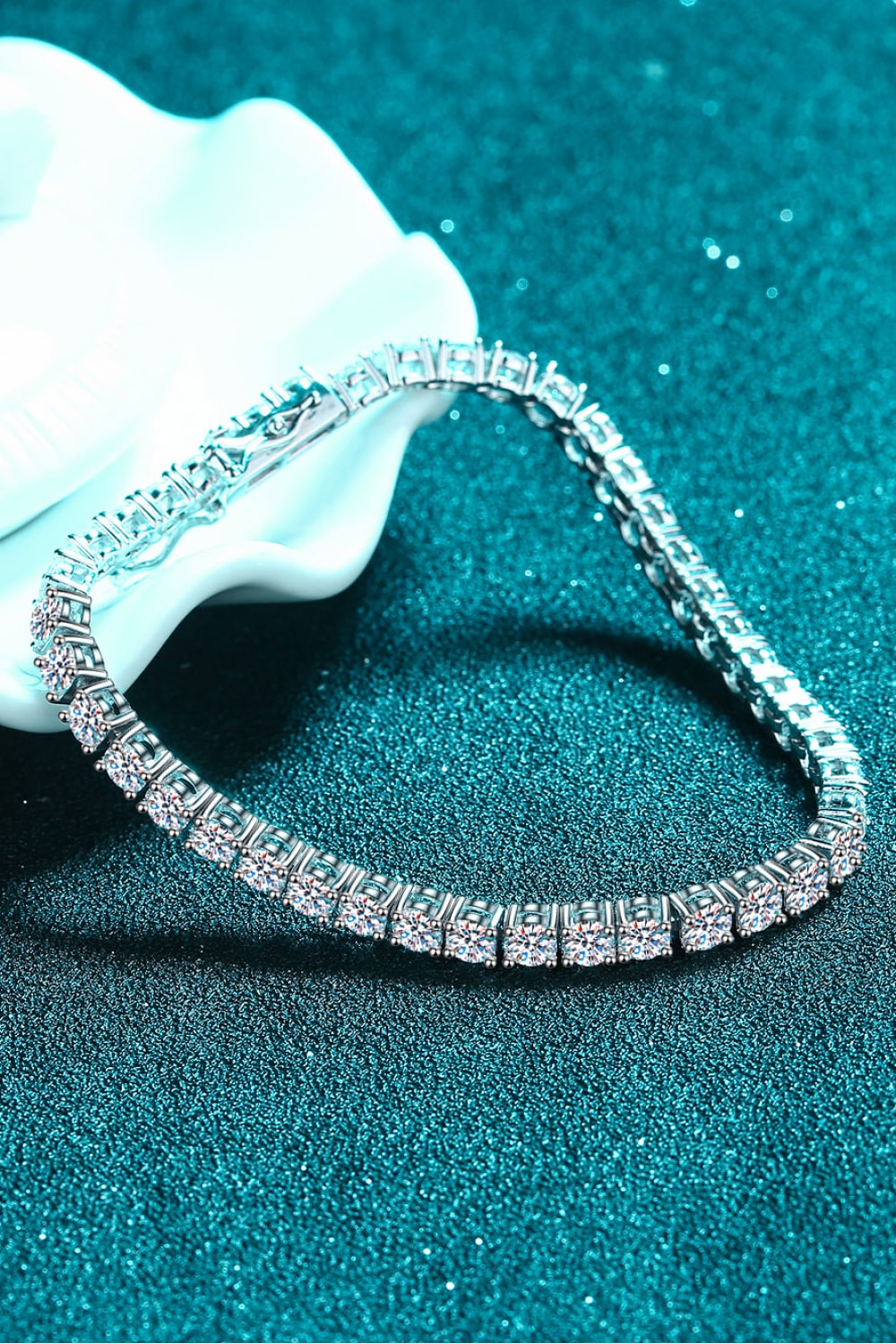 Silver Moissanite Tennis Bracelet - Brinxx Couture